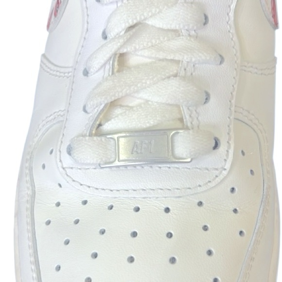 Nike Air Force 1 Low White Red Lips Women’s Sneakers Size 9.5 - Picture 9 of 12